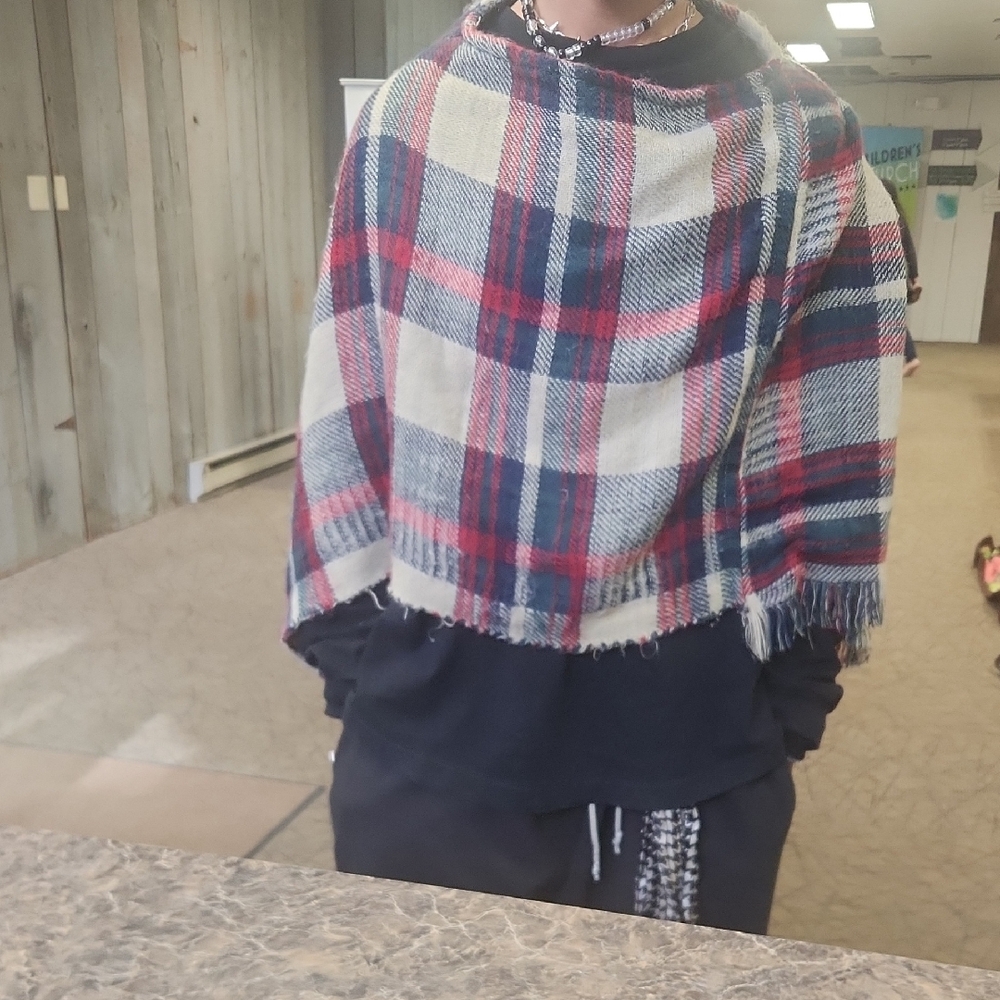 Plaid Women's Cape